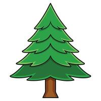 Pine tree clipart illustration vector