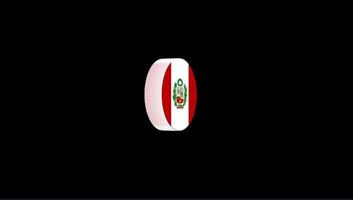 Editable 3D Peru Flag Popup Overlay for Stock and Social Media Content video