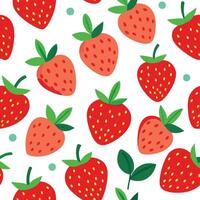 A seamless pattern with strawberries on it vector