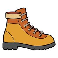 Hiking boot icon illustration vector