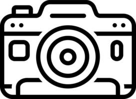 Black line icon for snapshot vector