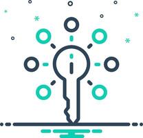 Mix icon for key information vector