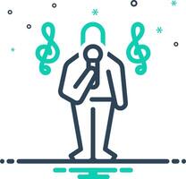 Mix icon for singing vector