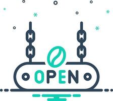 Mix icon for open vector