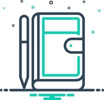 Mix icon for agenda vector