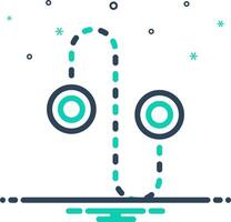 Mix icon for trajectory vector