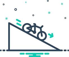 Mix icon for acceleration vector