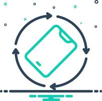 Mix icon for rotation vector