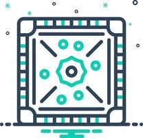 Mix icon for board game vector