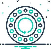 Mix icon for rotary vector