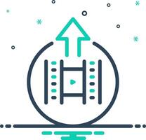 Mix icon for upload vector