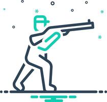 Mix icon for hunting vector
