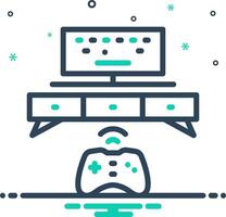 Mix icon for console vector