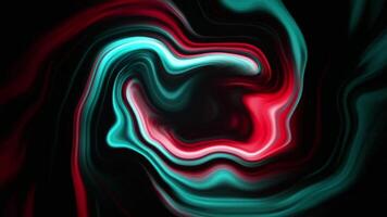 Abstract Smooth Animation Color Wavy. Concept Multicolor Liquid Pattern. Trendy Colorful Fluid Abstraction Flow. Wavy Reflection Surface Macro. Beautiful Colored Texture video