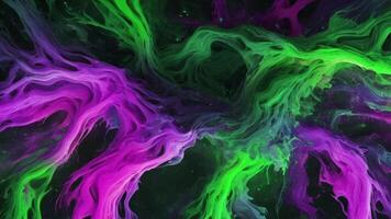 Dynamic Liquid vibrant colors abstract background. swirling liquids, cell shading, soft lighting animation video