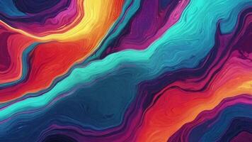 Dynamic Liquid multi colors abstract background. soft paint movement, swirling liquids motion, fluid particles, cell shading, soft lighting animation video