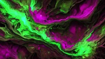 Multi-coloured abstract background with swirls of graduating colours, soft movement of colour fluid fusion video