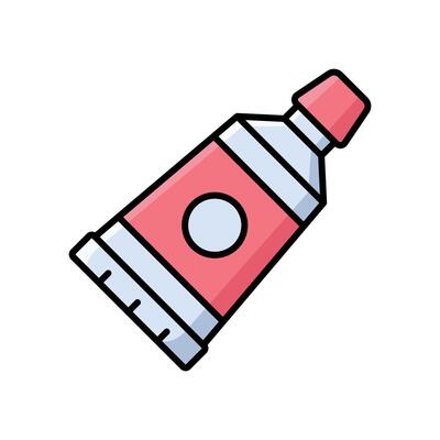 oil paint icon design template simple and clean