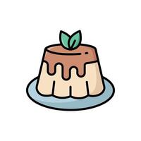 pudding icon design template simple and clean vector