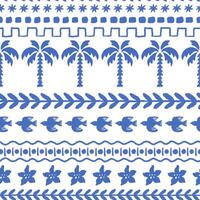 Palm Trees Stripe Pattern vector