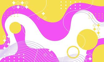 a yellow and pink background with a wave pattern vector
