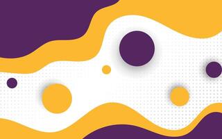 Abstract fluid background and halftone circle object vector