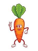 carrot groovy style vector