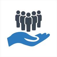 Human resources icon vector
