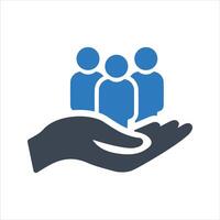 Human resources icon vector
