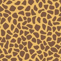Giraffe skin texture, simple seamless pattern. vector