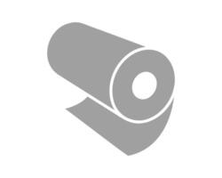 Textile roll icon. Paper tube illustration design for kitchen cleaning towel, carpet, scroll whatman, fabric. vector