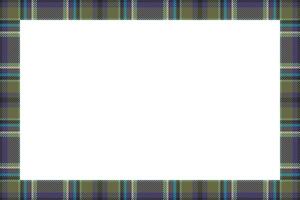 Vintage frame . Scottish border pattern retro style. Tartan plaid ornament. vector