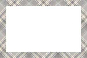 Vintage frame . Scottish border pattern retro style. Tartan plaid ornament. vector