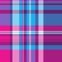Material pattern plaid seamless, femininity fabric check textile. Romance tartan texture background in pink and blue colors. vector