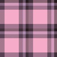 Curved seamless pattern fabric, uk tartan plaid . Oriental background textile texture check in pastel and pink colors. vector