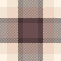 Strong check background fabric, vivid textile plaid pattern. Celebrate seamless tartan texture in light and old lace colors. vector