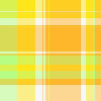 Winter plaid fabric, deco pattern textile tartan. Front seamless texture check background in yellow and amber colors. vector