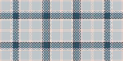 Website seamless tartan textile, rough texture check fabric. Easter plaid background pattern in sky gray and light colors. vector