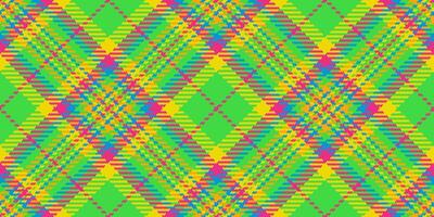 Choice texture tartan textile, adorable plaid fabric. Sketching background check pattern seamless in bright and green colors. vector