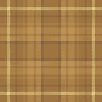 Line background tartan texture, modern seamless fabric plaid. Custom textile pattern check in orange and amber colors. vector