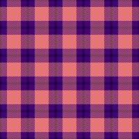 Covering fabric tartan, preppy seamless background plaid. Tough textile check pattern texture in violet and red colors. vector