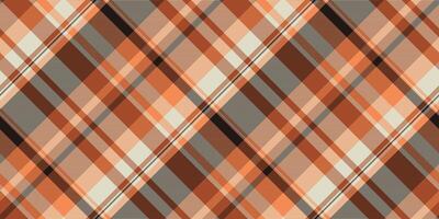 2025 plaid tartan , fold texture check fabric. Lumberjack seamless textile background pattern in orange and light colors. vector