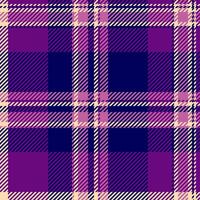 Vintage pattern texture fabric, curve textile seamless plaid. Flooring check tartan background in blue and purple colors. vector