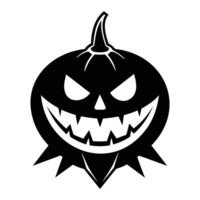 Halloween pumpkin car decal vector