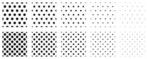 Set polka dots seamless pattern. Simplae background for web or print. Abstract surfece. vector