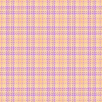 Rustic plaid background texture, multicolor seamless textile fabric. Furniture pattern tartan check in violet and navajo white colors. vector