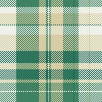 No people background texture, picnic pattern tartan textile. Towel plaid check fabric seamless in mint and white colors. vector