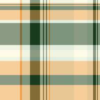 Gingham plaid textile, jacket pattern seamless tartan. Trend texture background check fabric in pastel and amber colors. vector