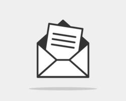 Envelope icons letter. Envelop icon template. Mail symbol element. Mailing label for web or print design. vector