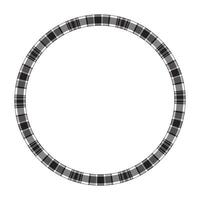 Circle borders and frames . Round border pattern geometric vintage frame design. Scottish tartan plaid fabric texture. Template for gift card, collage, scrapbook or photo album and portrait. vector